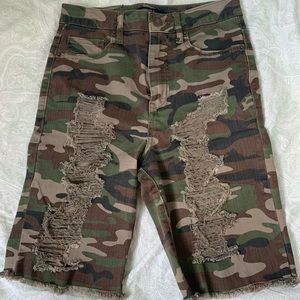 Forever 21 camo bermuda shorts